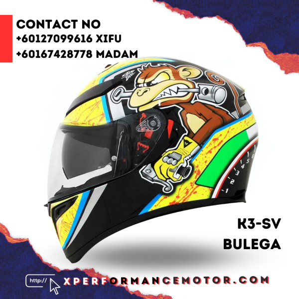 AGV K3-SV Bulega Groovy AGV K3 SV AGV CATALOG HELMETS Johor Bahru JB Supply Suppliers | X Performance Motor