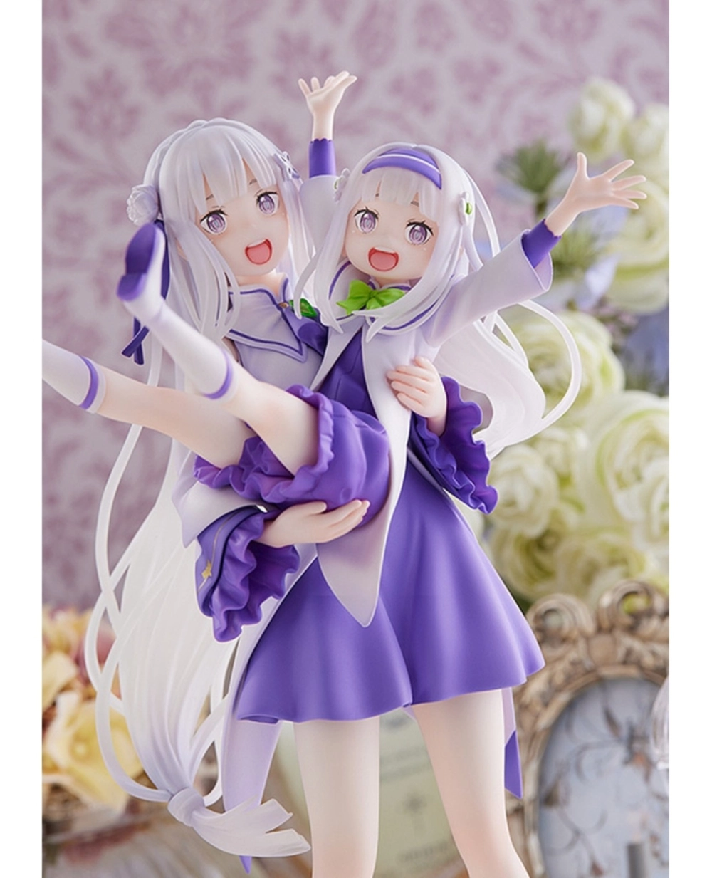 S-Fire Re:ZERO -Starting Life in Another World- Figure Emilia & Childhood Emilia