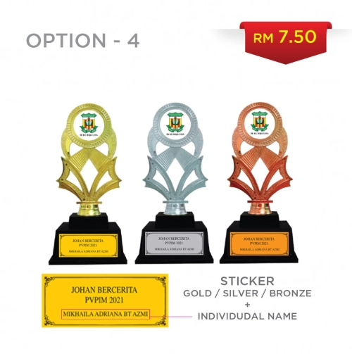 Option 4 Gold, Silver, Bronze + Individual Name