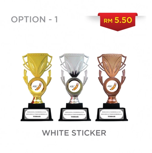 Option 1 White Sticker