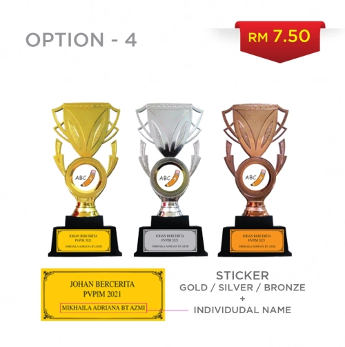 Option 4 Gold, Silver, Bronze + Individual Name