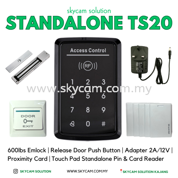 TS-20 (Plastic) Value Package Standalone System Magnetic Door Access Selangor, Kajang, Kuala Lumpur (KL), Malaysia Installation, Supplier, Supply, Supplies | SKYCAM SOLUTION