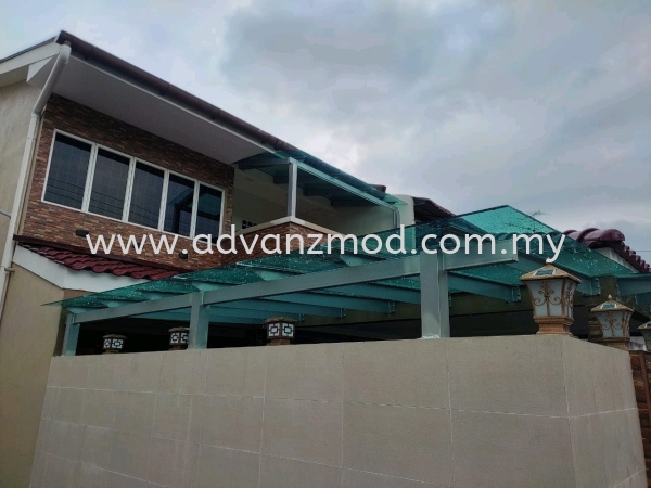 T-Beam Roof With Light Green Laminated Glass  T-Beam With Glass Roof Selangor, Malaysia, Kuala Lumpur (KL), Puchong Supplier, Supply, Supplies, Retailer | Advanz Mod Trading