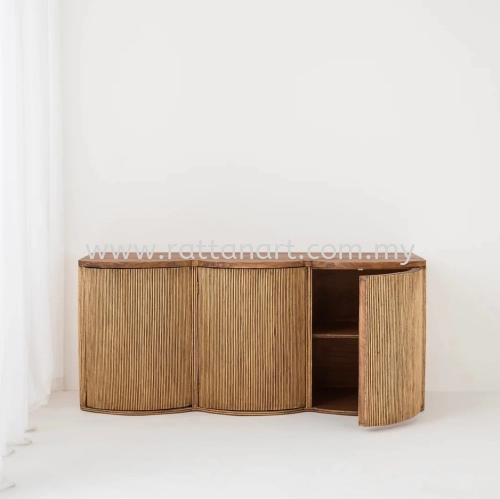 RATTAN WOODEN CABINET