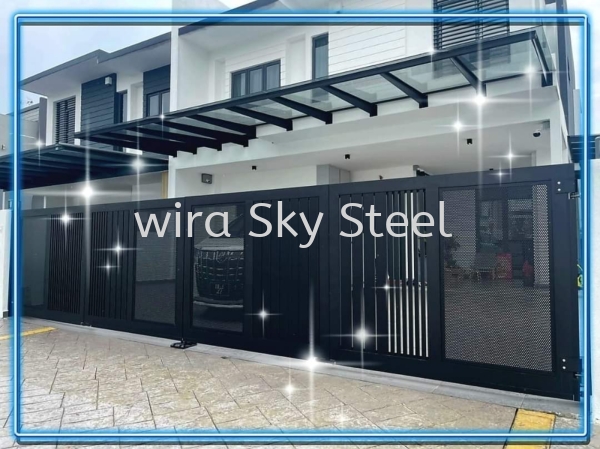 77 Inline, Netting, Glass Series Aluminium Trackless Folding Gate Selangor, Malaysia, Kuala Lumpur (KL), Semenyih Supplier, Suppliers, Supply, Supplies | Wira Sky Steel Sdn Bhd