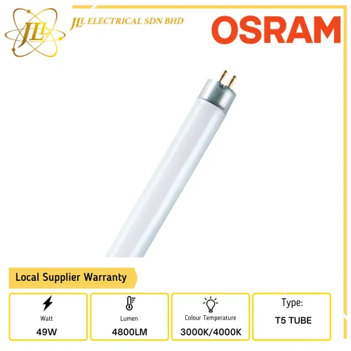 OSRAM G5 49W 4800LM 5FT T5 TUBE [3000K/4000K]