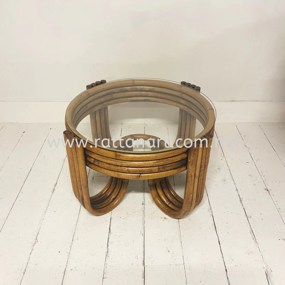 RATTAN SIDE TABLE