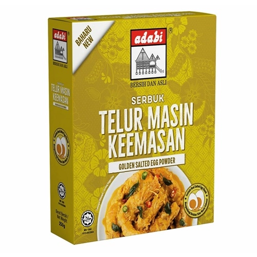 Adabi Serbuk Telur Masin Keemasan 250g