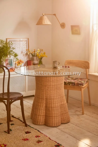 RATTAN DINING TABLE