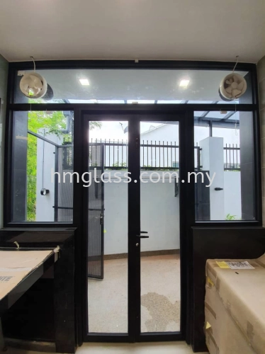 Black Frame Aluminum Door