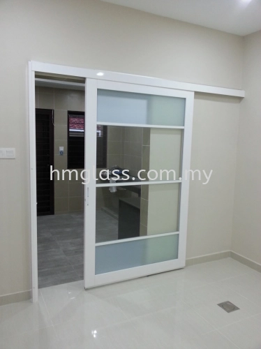 White Frame Aluminum Door