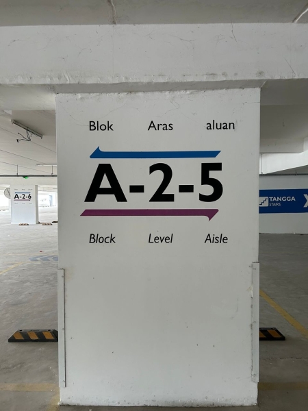 Car Park Wall Paint Instruction Sign Car Park Signage Signages Selangor, Malaysia, Kuala Lumpur (KL), Batu Caves Manufacturer, Maker, Design, Supplier | CP Sign Construction