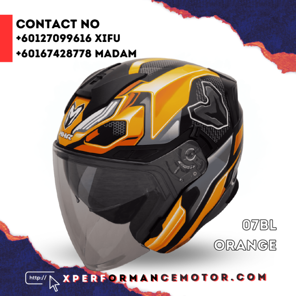 NV JET 2 07BL ORANGE OPEN FACE MHR CATALOG HELMETS Johor Bahru JB Supply Suppliers | X Performance Motor