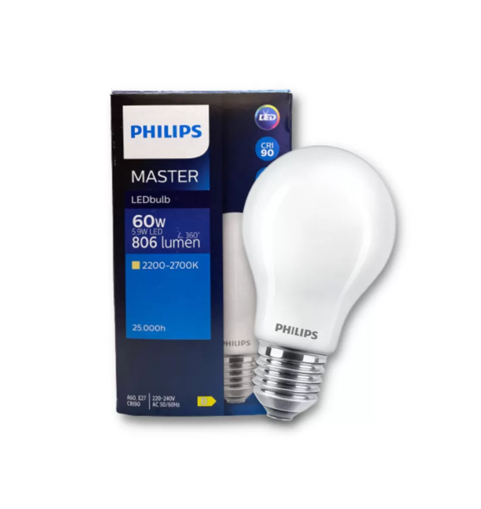 PHILIPS MASTER 5.9W-60W 220-240V 806LM A60 E27 2200K-2700K DIMMABLE LED BULB  PHILIPS LIGHTING PHILIPS SPOTLIGHT/ DOWNLIGHT Kuala Lumpur (KL), Selangor,  Malaysia Supplier, Supply, Supplies, Distributor | JLL Electrical Sdn Bhd