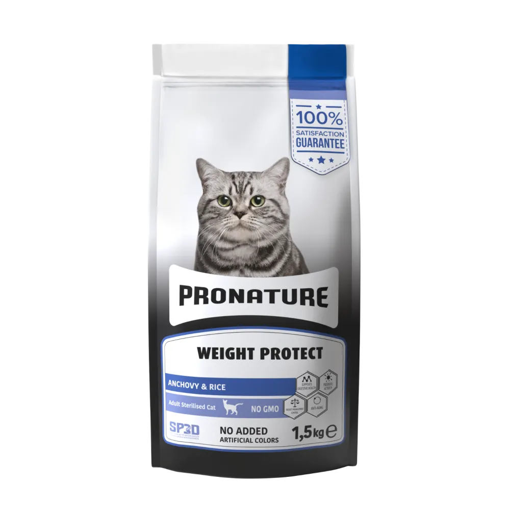 PRONATURE WEIGHT PROTECT CAT - ANCHOVY & RICE