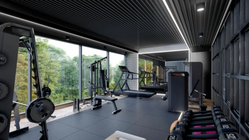 Stylish House with Indoor Gym Design