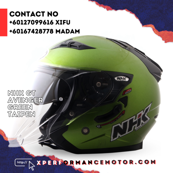 NHK GT AVENGER GREEN TAIPAN GT AVENGER NHK CATALOG HELMETS Johor Bahru JB Supply Suppliers | X Performance Motor