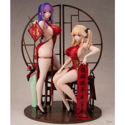 Moehime Union Yuri & Stella 1/4 Sexy CHEONGSAM Girl Anime Figure