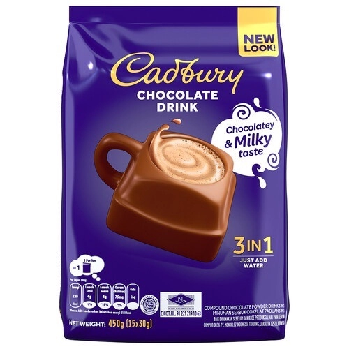 Cadbury Chocolate Drink 3 In 1 15x30g