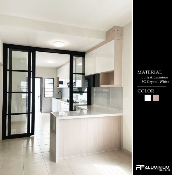 Aluminium Kitchen Cabinet  Project Iringan 2 Bayu Kitchen Cabinet Aluminium Cabinet Seremban, Malaysia, Negeri Sembilan Supplier, Suppliers, Supply, Supplies | PF ALUMINIUM SDN BHD