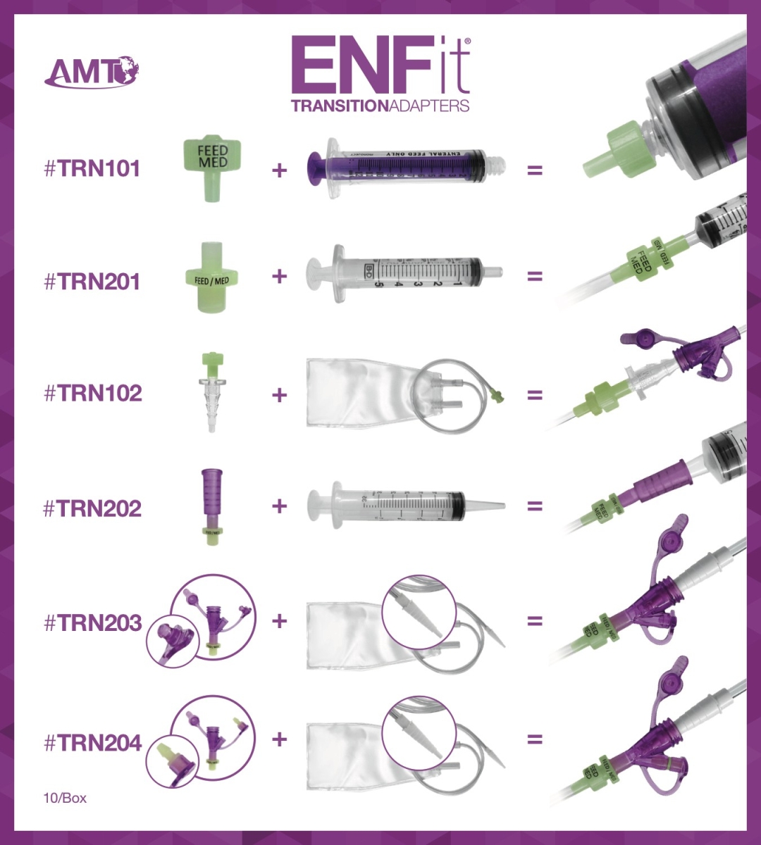 AMT ENFit Transition Adapter AMT Selangor, Malaysia, Kuala Lumpur (KL), Petaling Jaya (PJ) Supplier, Distributor, Supply, Supplies | United Italian Trading (M) Sdn Bhd