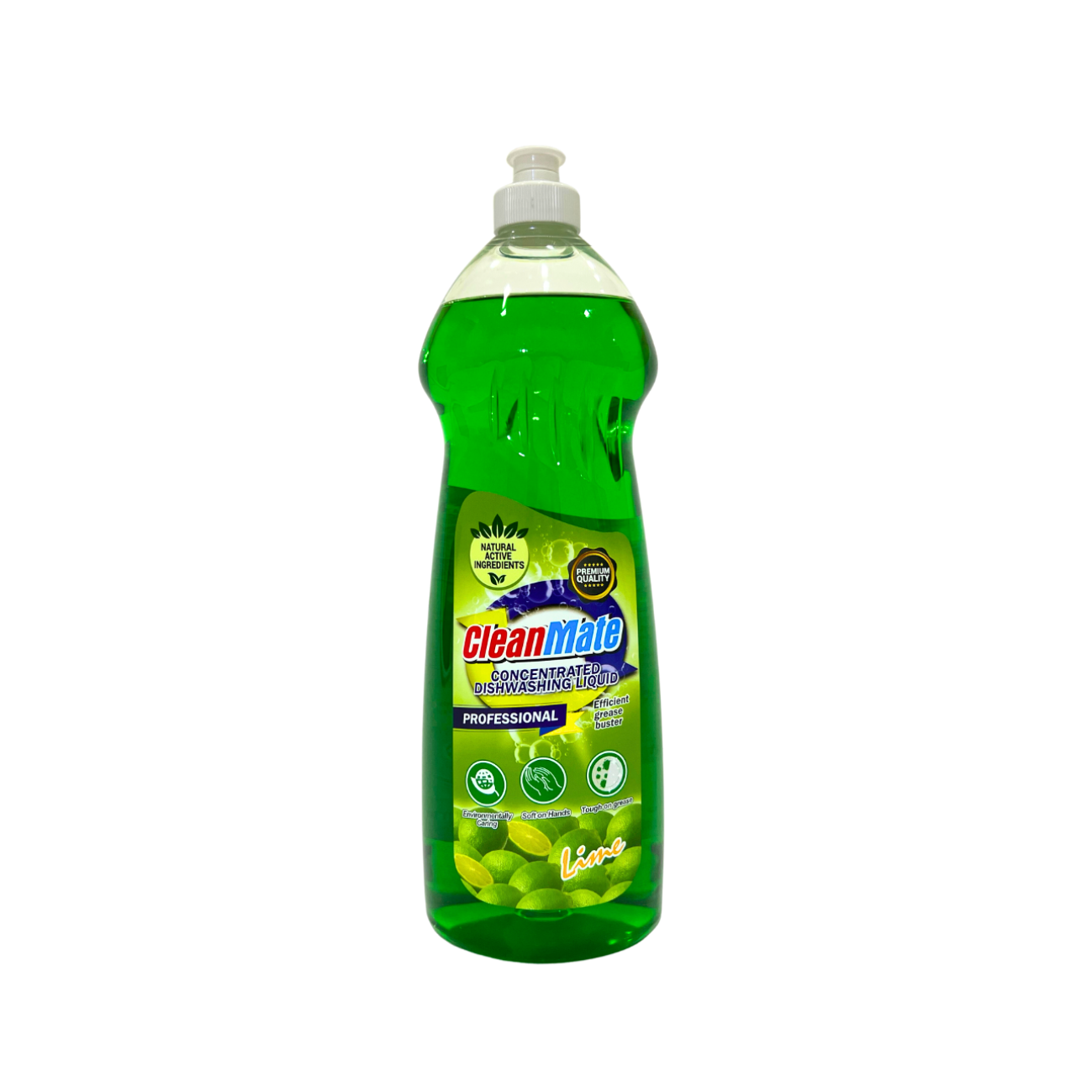 Cleanmate Professional Dishwashing Liquid (Lime) 1L x 12