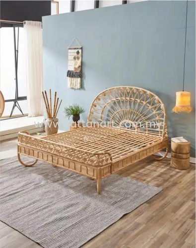 RATTAN BED FRAME