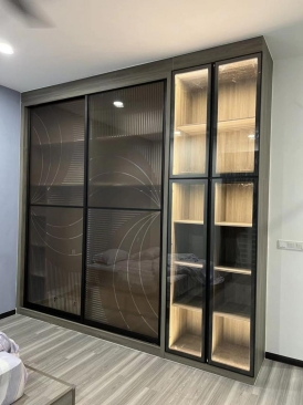 new design customade wardrobe design penang 定制衣橱  batu kawan custom wardrobe