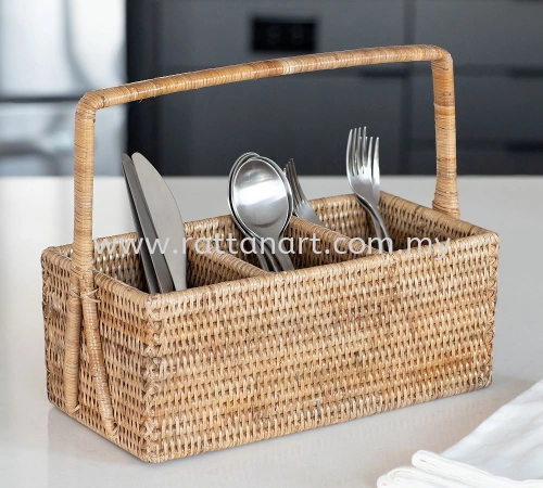 RATTAN UTENSIL HOLDER