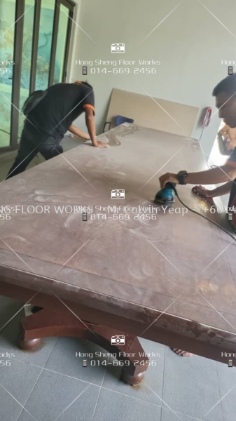 Wood Table Refurbish Solid Wood Table Selangor, Malaysia, Kuala Lumpur (KL), Petaling Jaya (PJ) Supplier, Suppliers, Supply, Supplies | Hong Sheng Floor Works