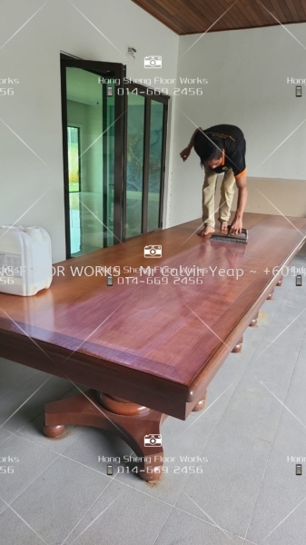 Wood Table Refurbish Solid Wood Table Selangor, Malaysia, Kuala Lumpur (KL), Petaling Jaya (PJ) Supplier, Suppliers, Supply, Supplies | Hong Sheng Floor Works