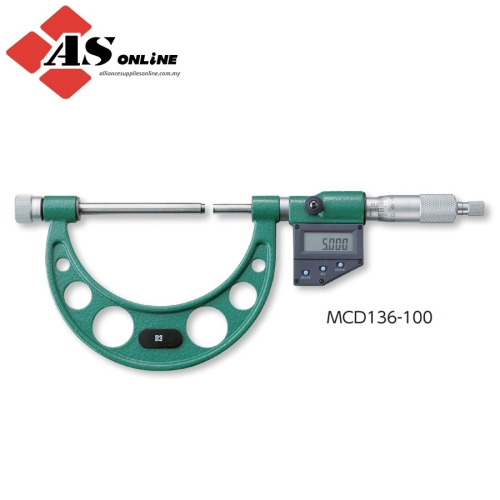 SK Digital Micrometer With Interchangeable Anvil MCD136-200 / Model: 152152