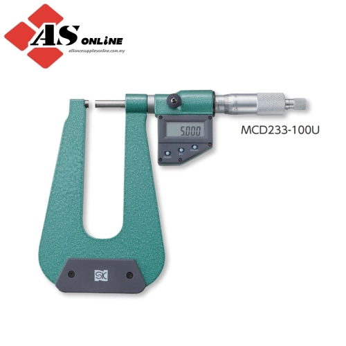 SK Digital Deep Throat Micrometer MCD233-100U / Model: 152111 