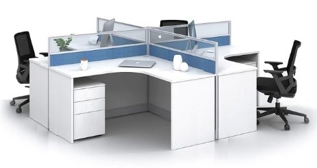 4 cluster simple office workstation L shape furniture Office furniture Malaysia AIM Slim Block System Office Workstation Malaysia, Selangor, Kuala Lumpur (KL), Seri Kembangan Supplier, Suppliers, Supply, Supplies | Aimsure Sdn Bhd