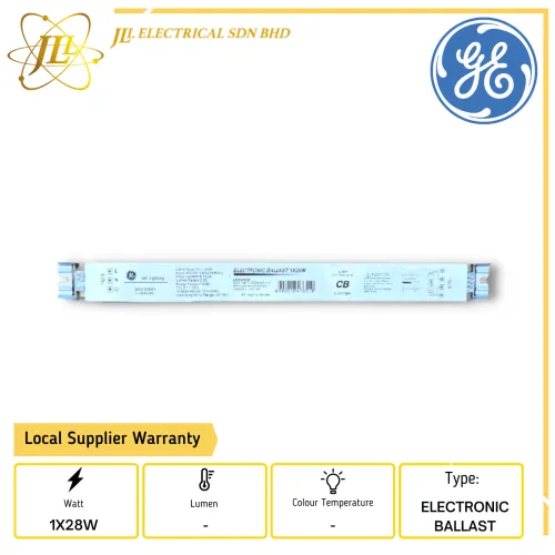 GE EL-B 1X28W 220-240V T5 ELECTRONIC BALLAST/DRIVER