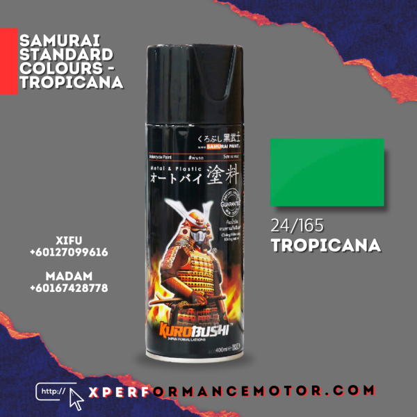 24/165 TROPICANA STANDARD COLOURS SAMURAI PAINT PAINT COLOURS SPRAY Johor Bahru JB Supply Suppliers | X Performance Motor