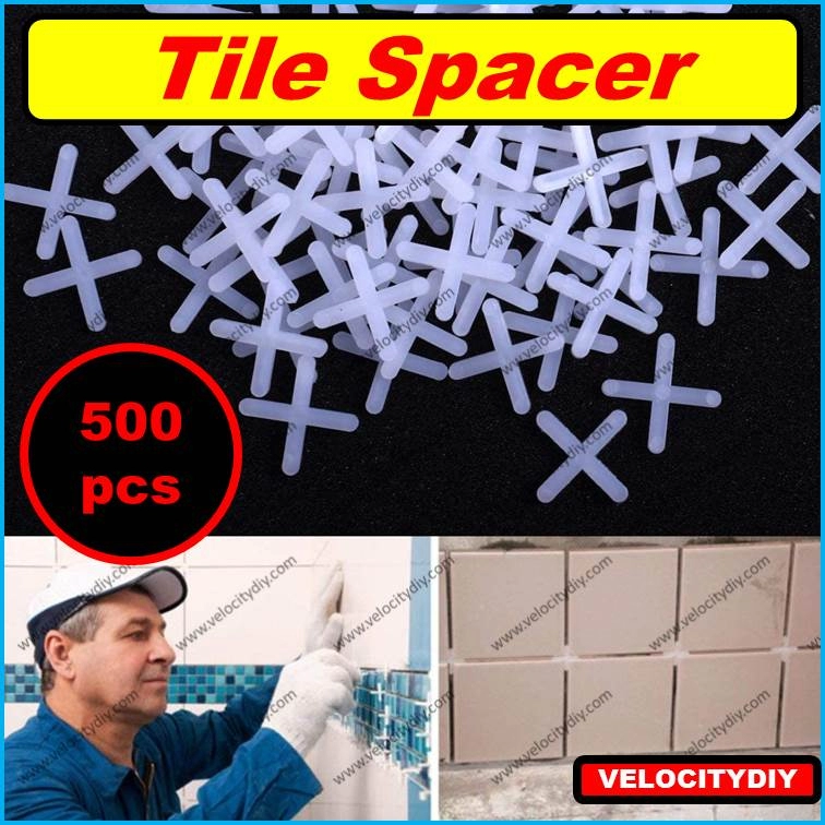 （地砖十字卡子）Tile Levelers Spacers for Spacing of Floor or Wall Tiles Installation Tile Spacer 500 pcs