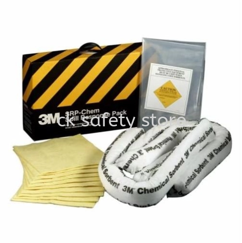 3M™ Chemical Sorbent Spill Response Pack SRP-CHEM, 3 Pack/Case