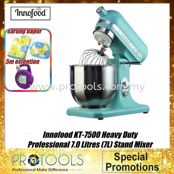 INNOFOOD KT-7500B STAND MIXER 7L (BLUE) INNOFOOD MIXER KITCHEN APPLIANCES Johor Bahru (JB), Malaysia, Senai Supplier, Suppliers, Supply, Supplies | Protools Hardware Sdn Bhd