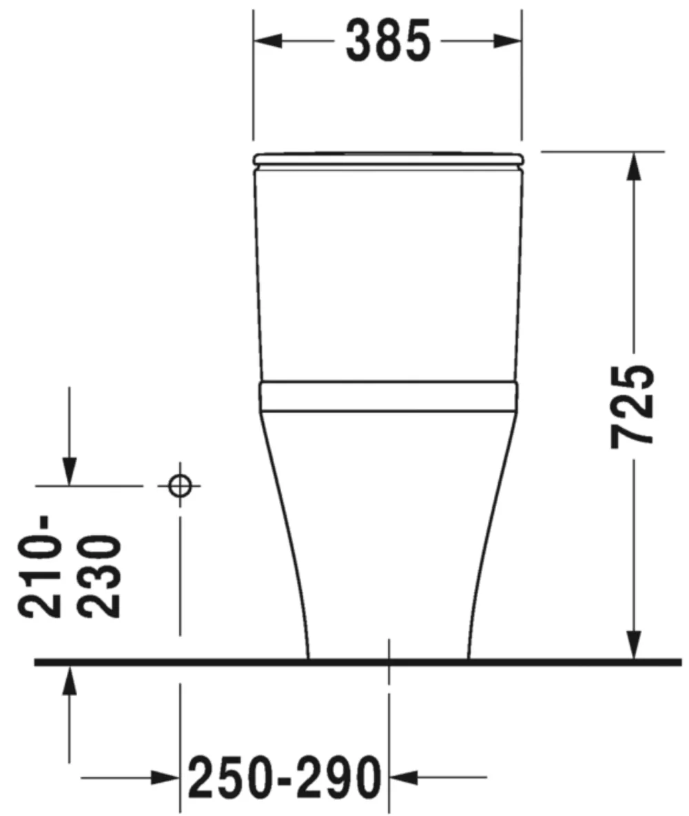 Duravit DuraStyle 215701 One Piece WC 