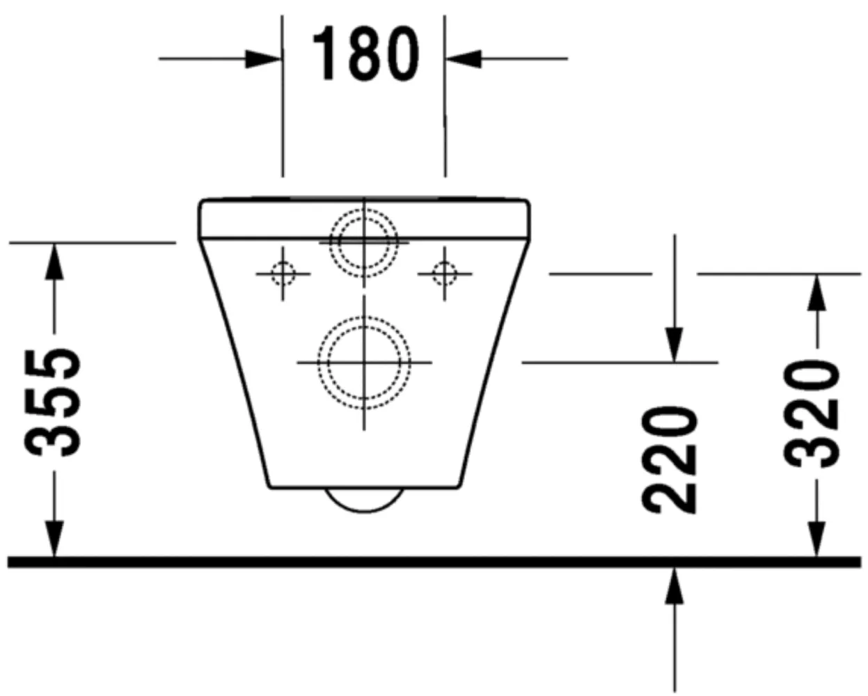 Duravit DuraSytle 253709 Wall Hung WC