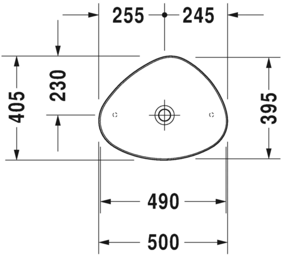 Duravit Code Cod 233950 Countertop Basin