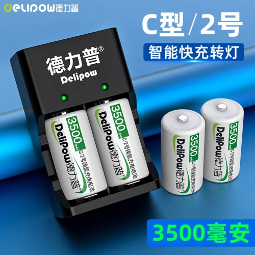 3500mah Size C Rechargeable battery with Charger