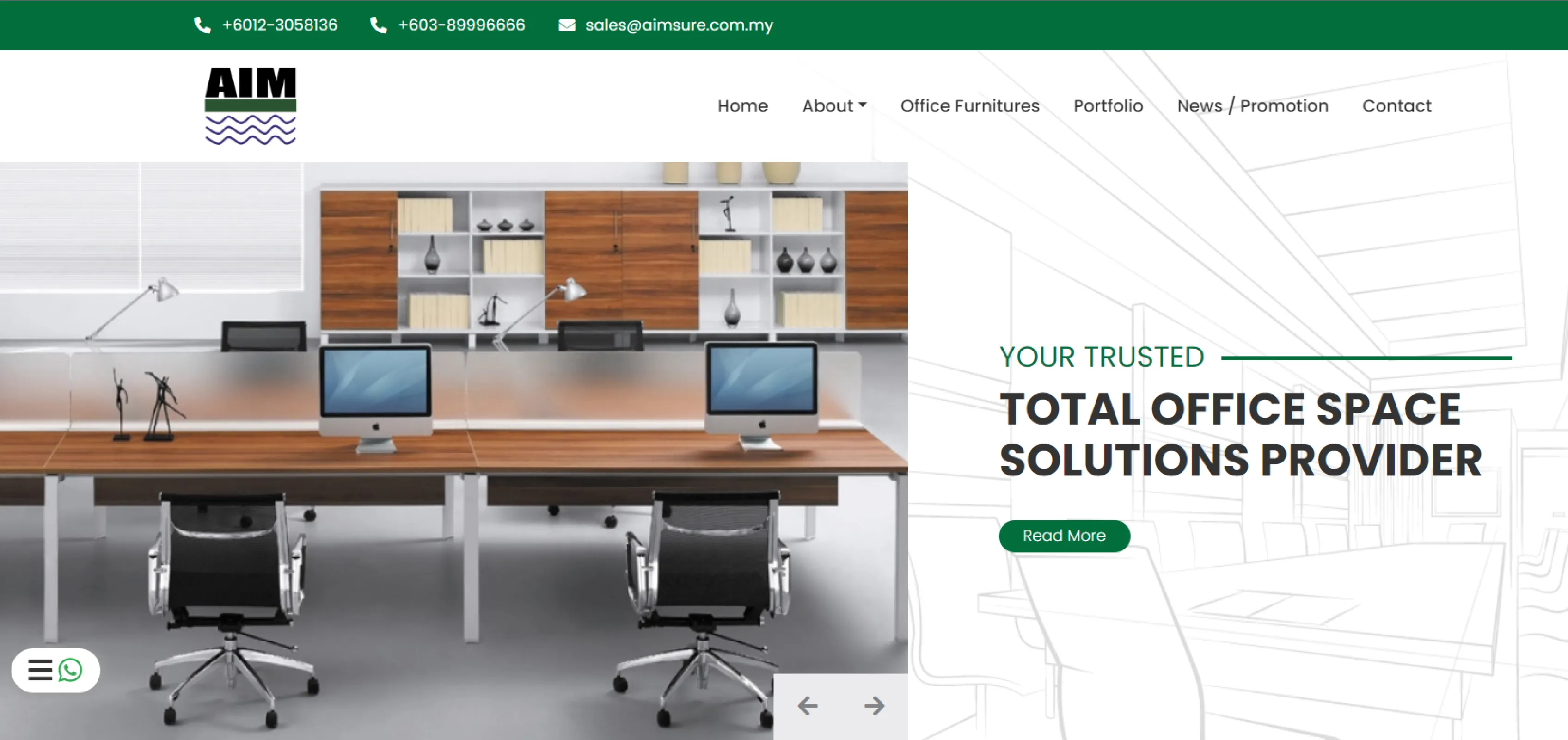 Aimsure Sdn Bhd Website