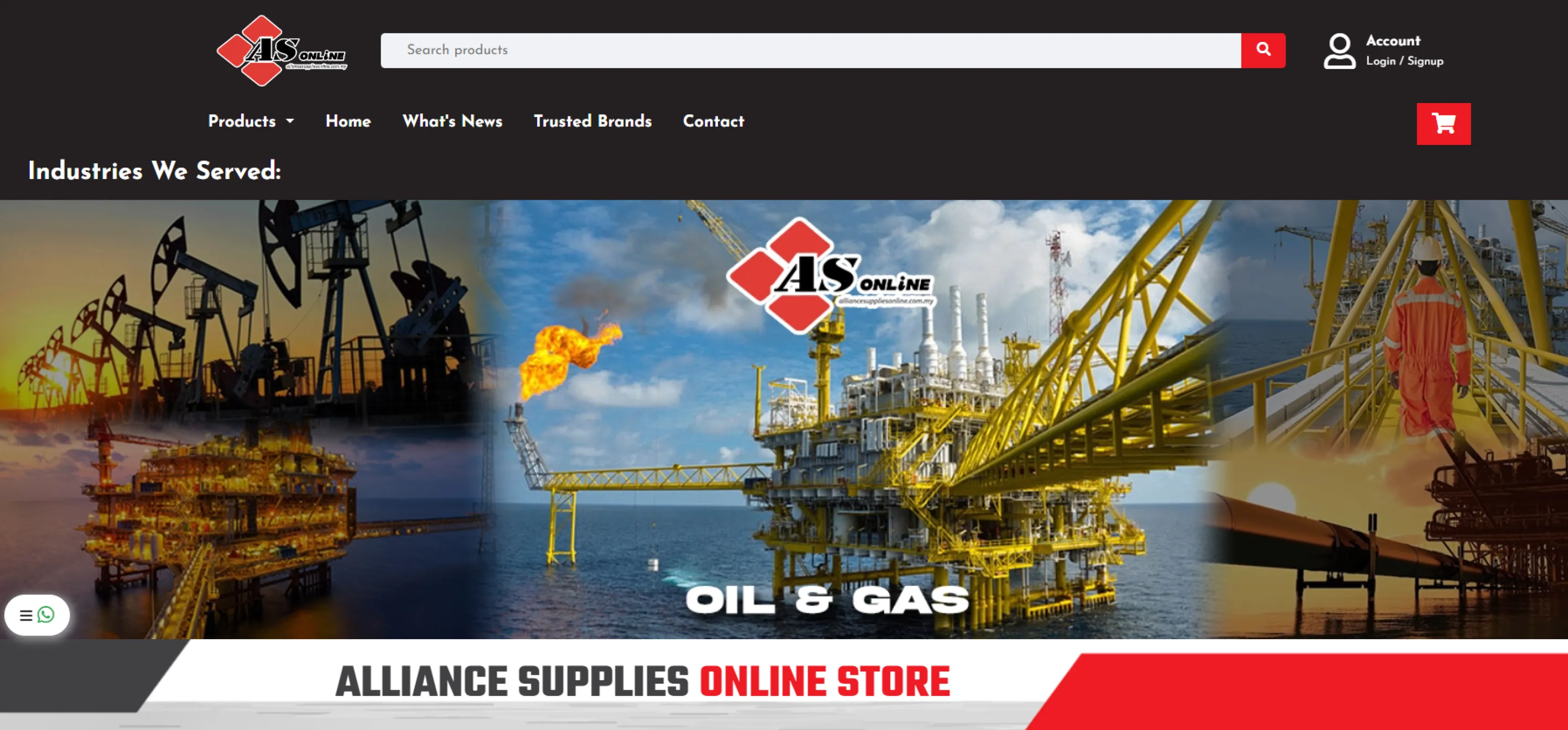 ALLIANCE SUPPLIES SDN BHD  Website