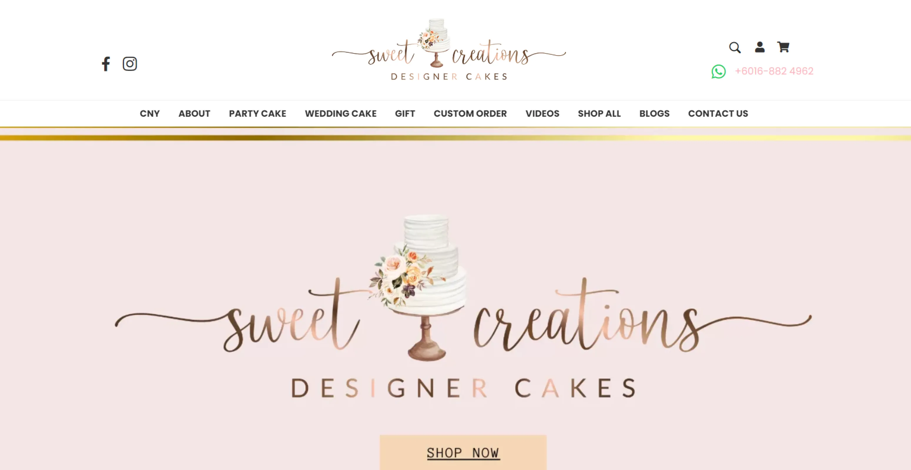 SWEET CREATIONS BAKING VENTURE Website