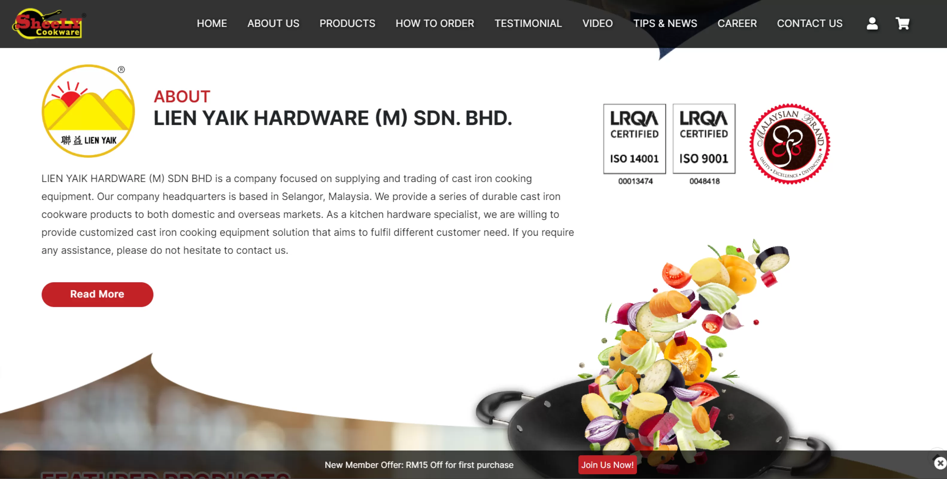 LIEN YAIK HARDWARE (M) SDN BHD Website