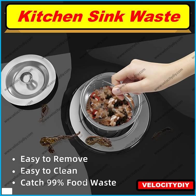 （洗碗盆出水盖）Stainless Steel Kitchen Sink Waste Kitchen Sink Drain Kitchen Sink Strainer