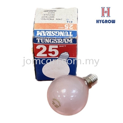 TUNGSRAM E14 25W 240V PING PONG BULB-CLEAR