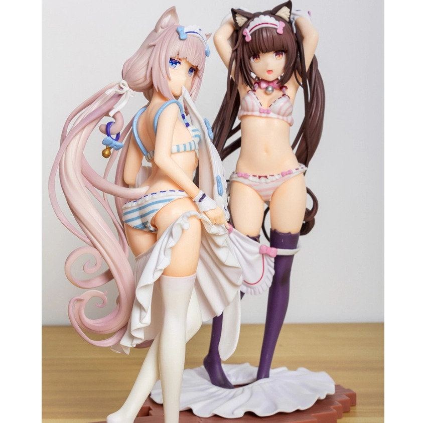 Nekopara Vanilla / Chocola Dress up time Change Cloth 1/7 Sexy Cute PVC Figure 